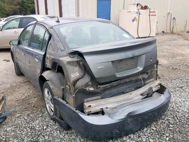 1G8AJ58F17Z208489 - 2007 SATURN ION LEVEL GRAY photo 3