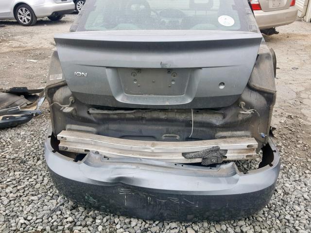 1G8AJ58F17Z208489 - 2007 SATURN ION LEVEL GRAY photo 9