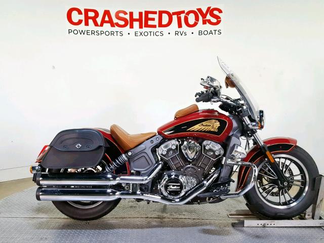 56KMSA003H3123765 - 2017 INDIAN MOTORCYCLE CO. SCOUT ABS RED photo 1