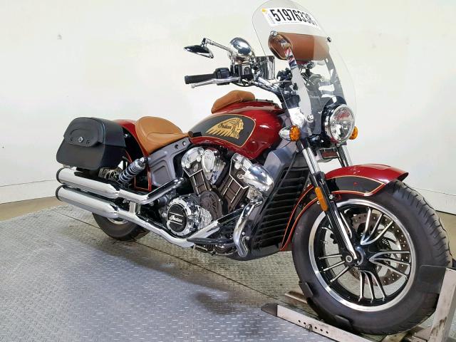 56KMSA003H3123765 - 2017 INDIAN MOTORCYCLE CO. SCOUT ABS RED photo 2