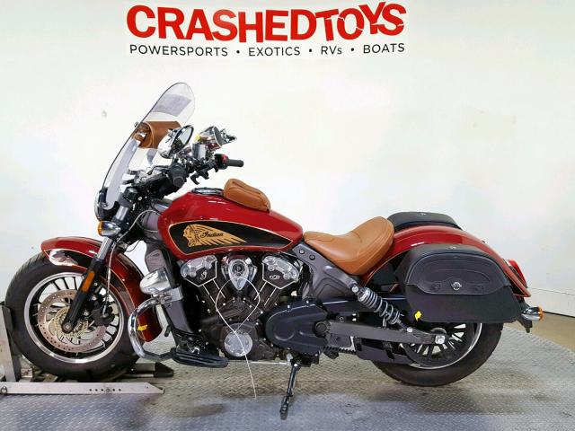 56KMSA003H3123765 - 2017 INDIAN MOTORCYCLE CO. SCOUT ABS RED photo 5