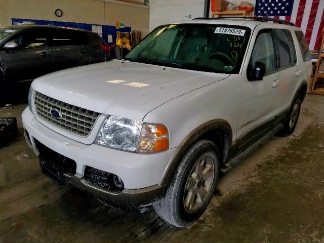 1FMZU74K74UC33724 - 2004 FORD EXPLORER E WHITE photo 2