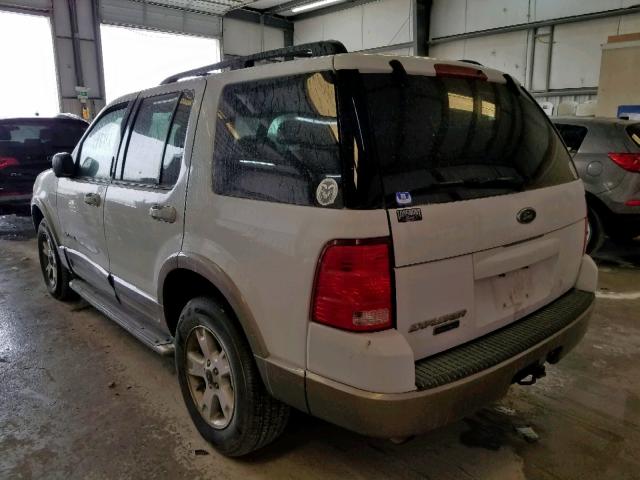 1FMZU74K74UC33724 - 2004 FORD EXPLORER E WHITE photo 3