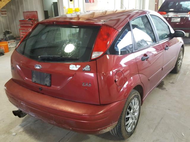 3FAFP37373R118225 - 2003 FORD FOCUS ZX5 MAROON photo 4