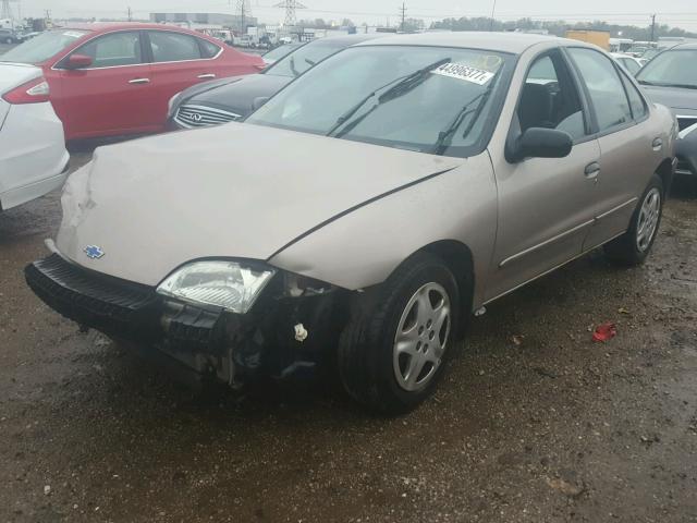 1G1JF524627210752 - 2002 CHEVROLET CAVALIER L TAN photo 2