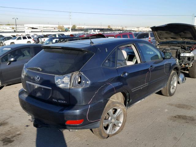 JTJHW31UX60017706 - 2006 LEXUS RX 400 BLUE photo 4