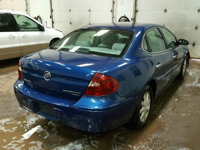 2G4WD582261160276 - 2006 BUICK LACROSSE C BLUE photo 4