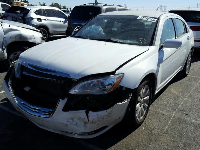 1C3CCBBG9DN659086 - 2013 CHRYSLER 200 TOURIN WHITE photo 2