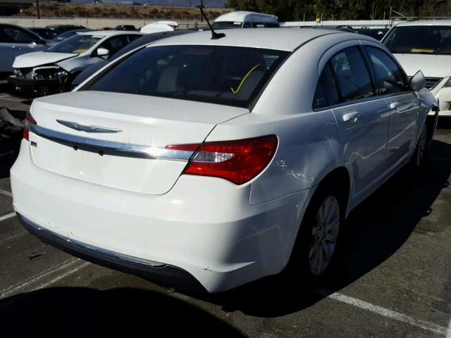 1C3CCBBG9DN659086 - 2013 CHRYSLER 200 TOURIN WHITE photo 4