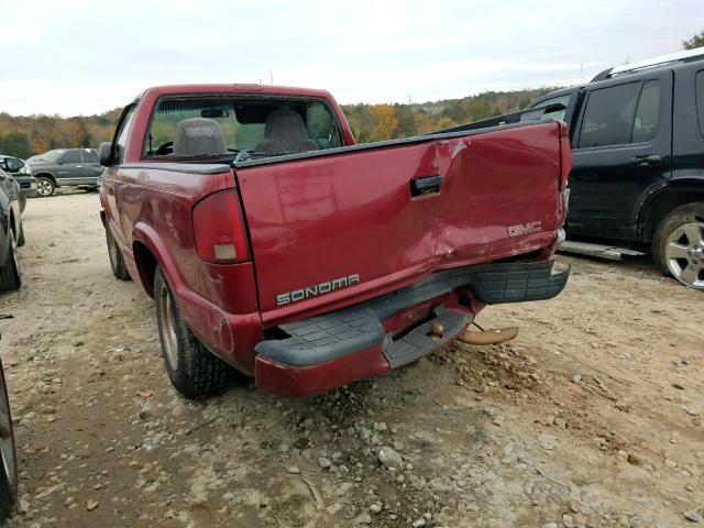 1GTCS1446Y8118898 - 2000 GMC SONOMA RED photo 3