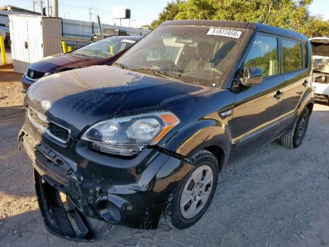 KNDJT2A5XD7752402 - 2013 KIA SOUL BLACK photo 2