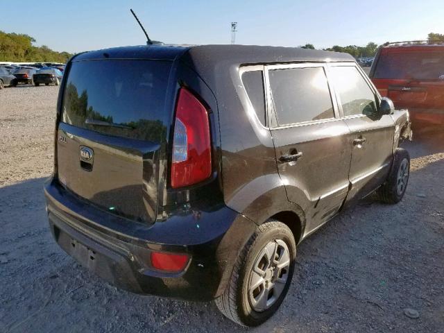 KNDJT2A5XD7752402 - 2013 KIA SOUL BLACK photo 4