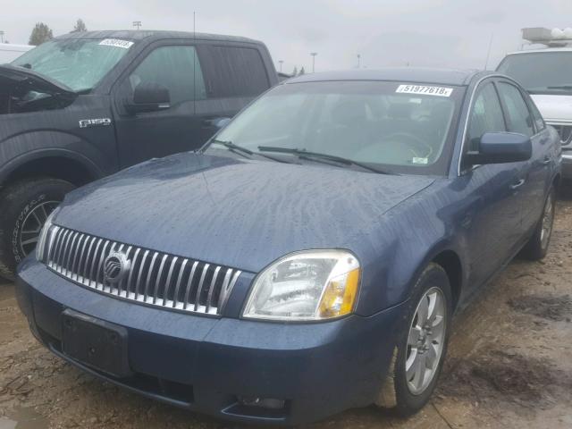 1MEFM40165G627328 - 2005 MERCURY MONTEGO LU BLUE photo 2