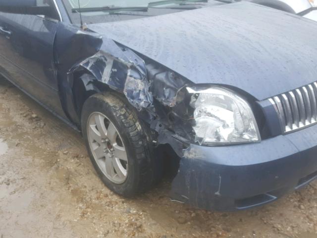 1MEFM40165G627328 - 2005 MERCURY MONTEGO LU BLUE photo 9