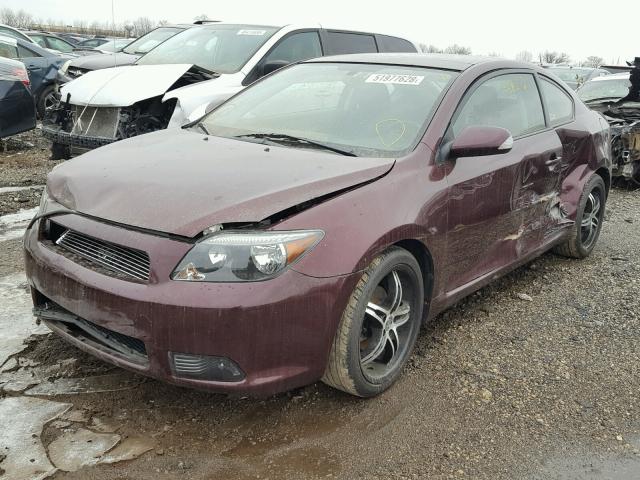 JTKDE177770199398 - 2007 TOYOTA SCION TC 勃艮第红 照片 2