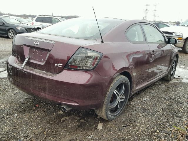 JTKDE177770199398 - 2007 TOYOTA SCION TC 勃艮第红 照片 4