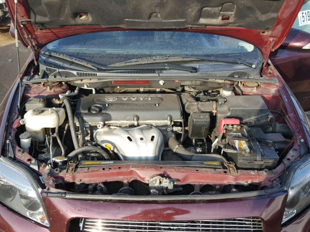 JTKDE177770199398 - 2007 TOYOTA SCION TC 勃艮第红 照片 7