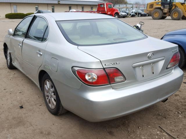 JTHBF30G336020930 - 2003 LEXUS ES 300 SILVER photo 3