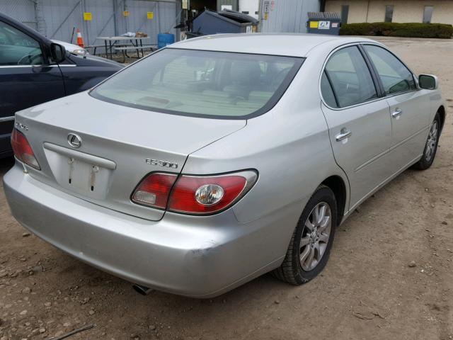 JTHBF30G336020930 - 2003 LEXUS ES 300 SILVER photo 4