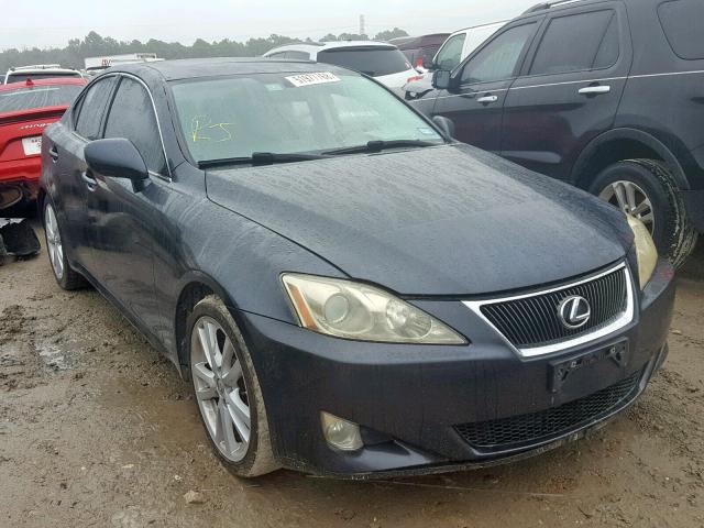 JTHBK262475027611 - 2007 LEXUS IS 250 BLACK photo 1