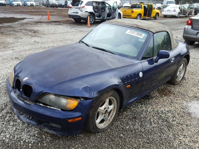 4USCH7339WLE10529 - 1998 BMW Z3 1.9 BLUE photo 2