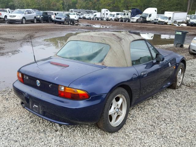 4USCH7339WLE10529 - 1998 BMW Z3 1.9 BLUE photo 4