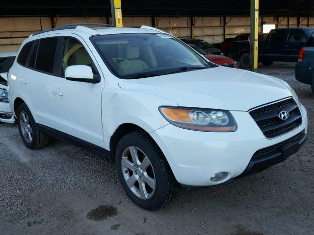 5NMSH13E47H076233 - 2007 HYUNDAI SANTA FE S WHITE photo 1