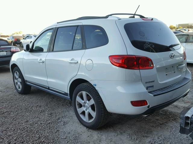 5NMSH13E47H076233 - 2007 HYUNDAI SANTA FE S WHITE photo 3