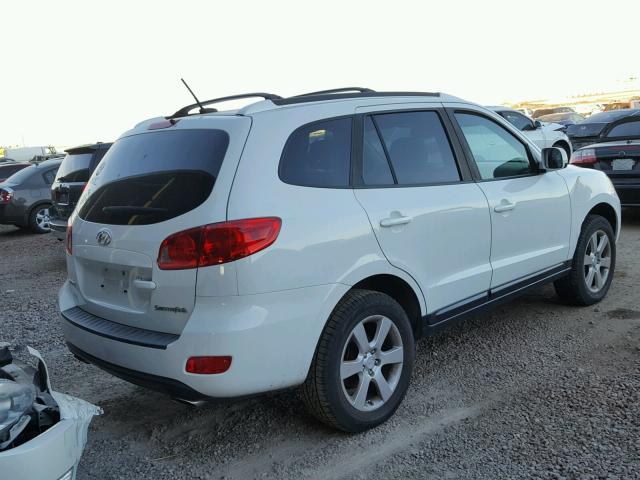 5NMSH13E47H076233 - 2007 HYUNDAI SANTA FE S WHITE photo 4