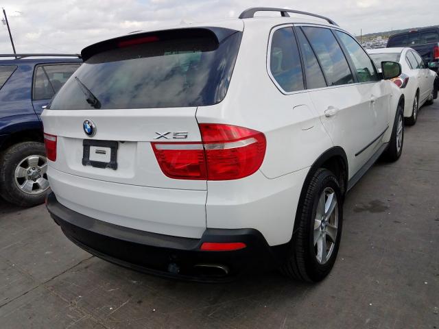 5UXFE835X9L308515 - 2009 BMW X5 XDRIVE4 WHITE photo 4