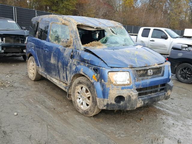 5J6YH28736L027560 - 2006 HONDA ELEMENT EX BLUE photo 1