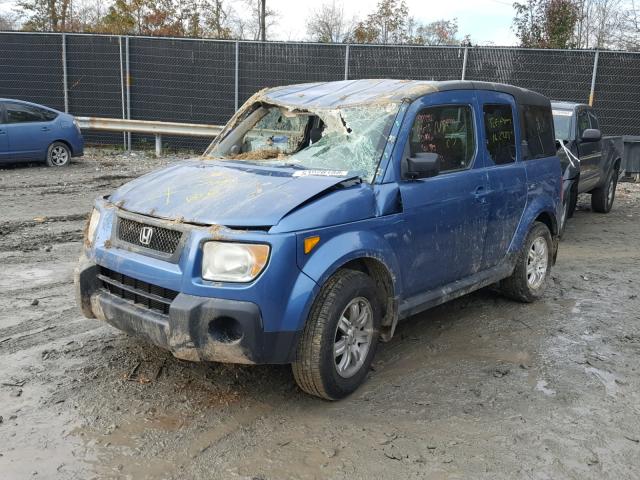 5J6YH28736L027560 - 2006 HONDA ELEMENT EX BLUE photo 2