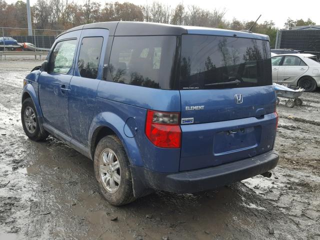 5J6YH28736L027560 - 2006 HONDA ELEMENT EX BLUE photo 3