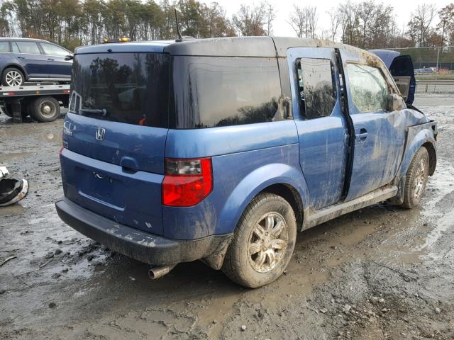 5J6YH28736L027560 - 2006 HONDA ELEMENT EX BLUE photo 4