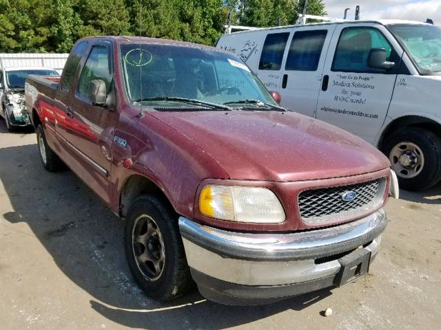 1FTZX1721WNC30156 - 1998 FORD F150 BURGUNDY photo 1