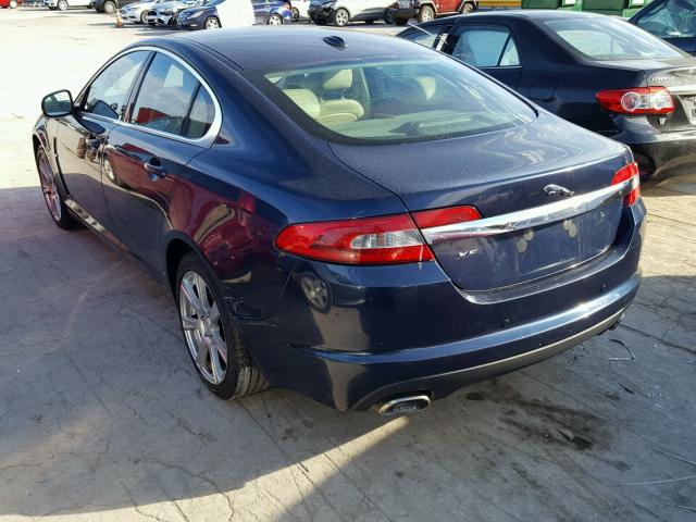 SAJWA0FA9AHR55150 - 2010 JAGUAR XF LUXURY BLUE photo 3