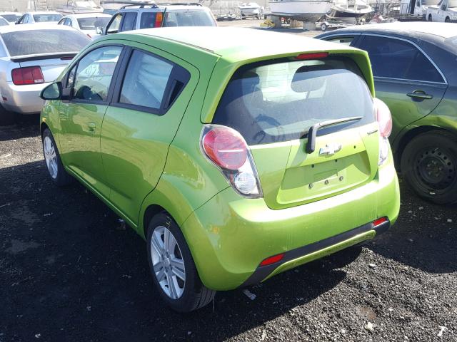 KL8CB6S9XEC522400 - 2014 CHEVROLET SPARK LS GREEN photo 3