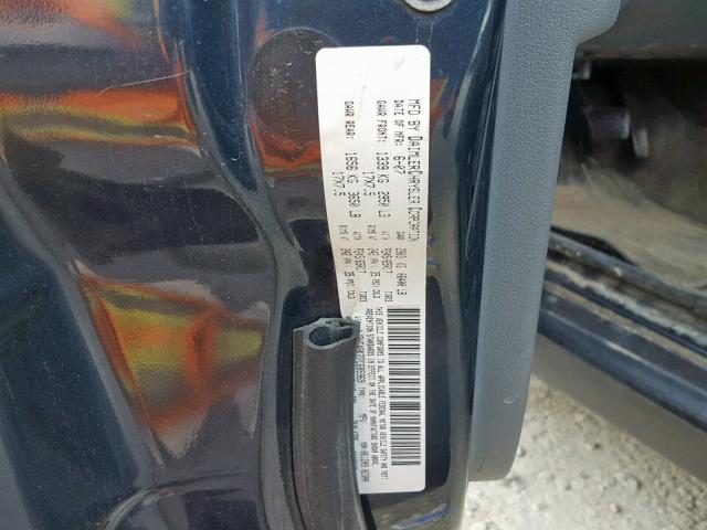 1J8HG48K27C685969 - 2007 JEEP COMMANDER BLUE photo 10