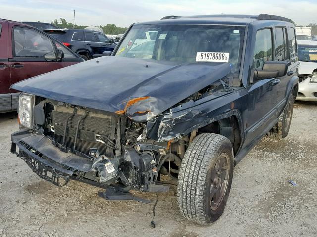 1J8HG48K27C685969 - 2007 JEEP COMMANDER BLUE photo 2