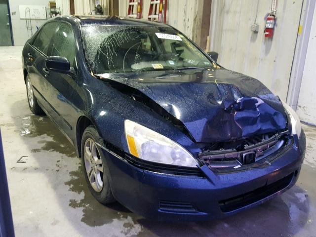 1HGCM56166A015167 - 2006 HONDA ACCORD VAL BLUE photo 1