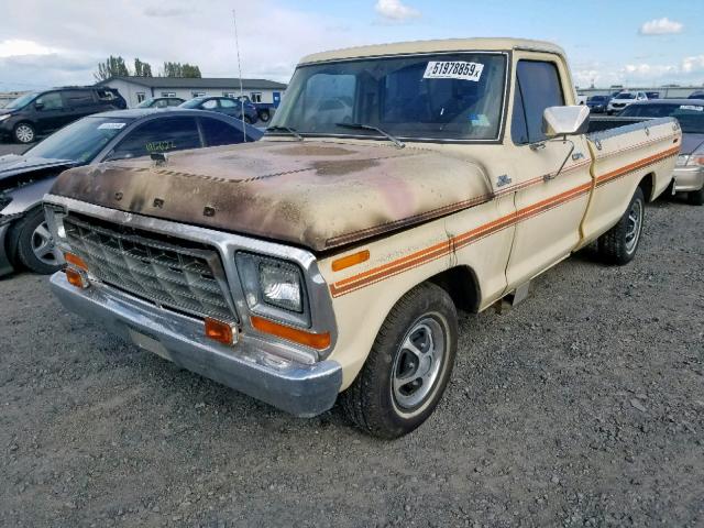 F15GREC4996 - 1979 FORD F-100 YELLOW photo 2