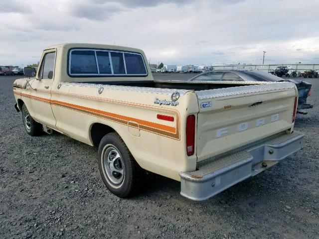 F15GREC4996 - 1979 FORD F-100 YELLOW photo 3