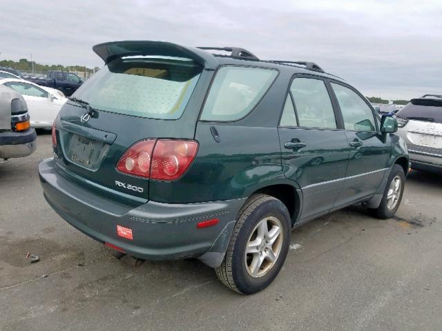 JT6HF10U1Y0150356 - 2000 LEXUS RX 300 GREEN photo 4