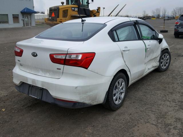 KNADM4A31H6114228 - 2017 KIA RIO LX WHITE photo 4