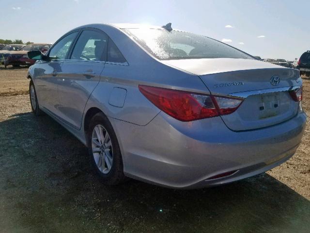 5NPEB4AC1DH704233 - 2013 HYUNDAI SONATA GLS SILVER photo 3