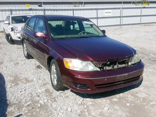 4T1BF28B83U269882 - 2003 TOYOTA AVALON XL BURGUNDY photo 1