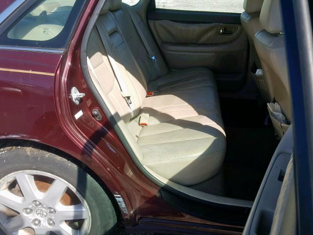 4T1BF28B83U269882 - 2003 TOYOTA AVALON XL BURGUNDY photo 6