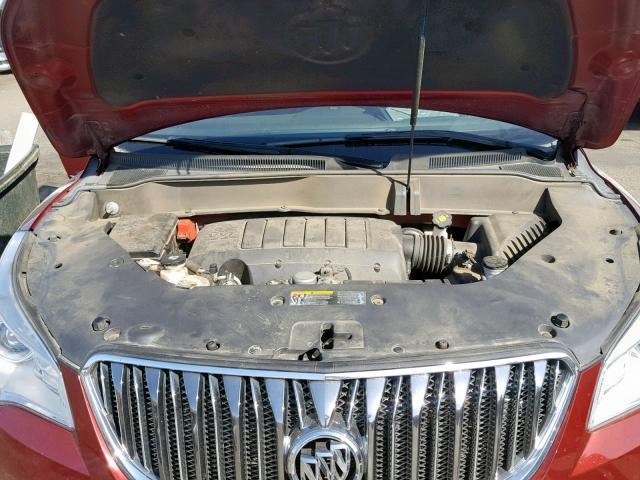 5GAKRBKDXFJ334809 - 2015 BUICK ENCLAVE RED photo 7