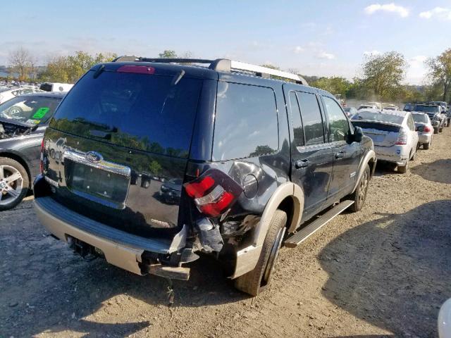 1FMEU74807UA93152 - 2007 FORD EXPLORER E BLACK photo 4