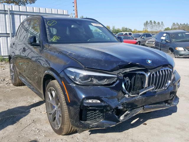 5UXCR6C51KLL09814 - 2019 BMW X5 XDRIVE4 BLUE photo 1